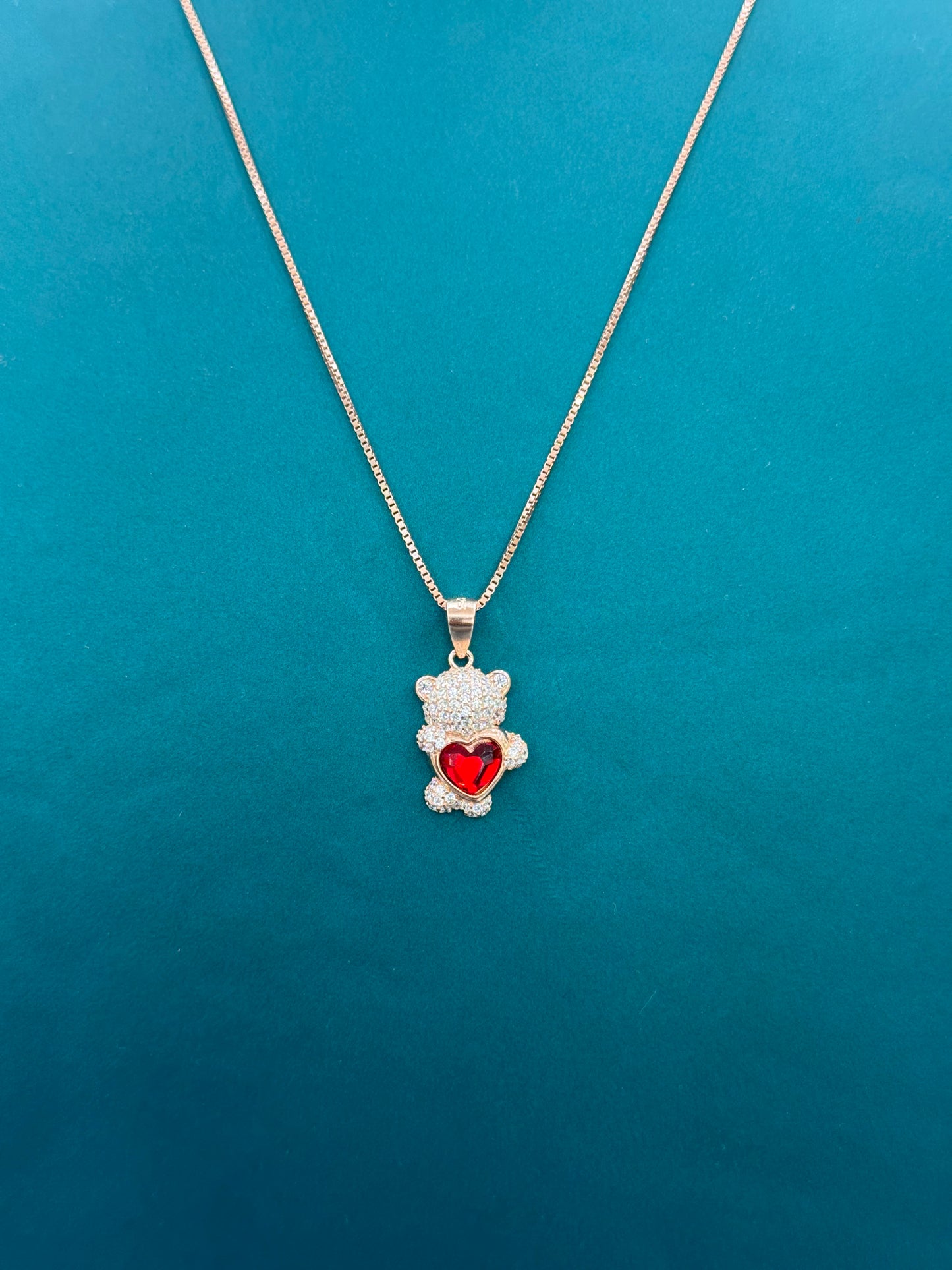 Teddy Bear Pendant Necklace
