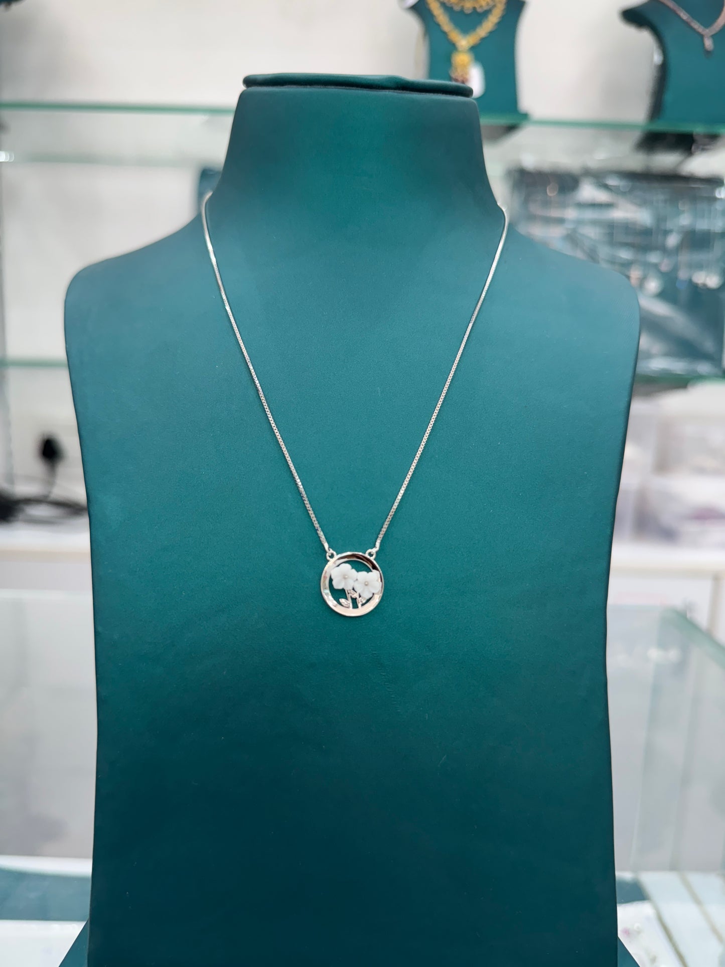 Floral Circle Necklace
