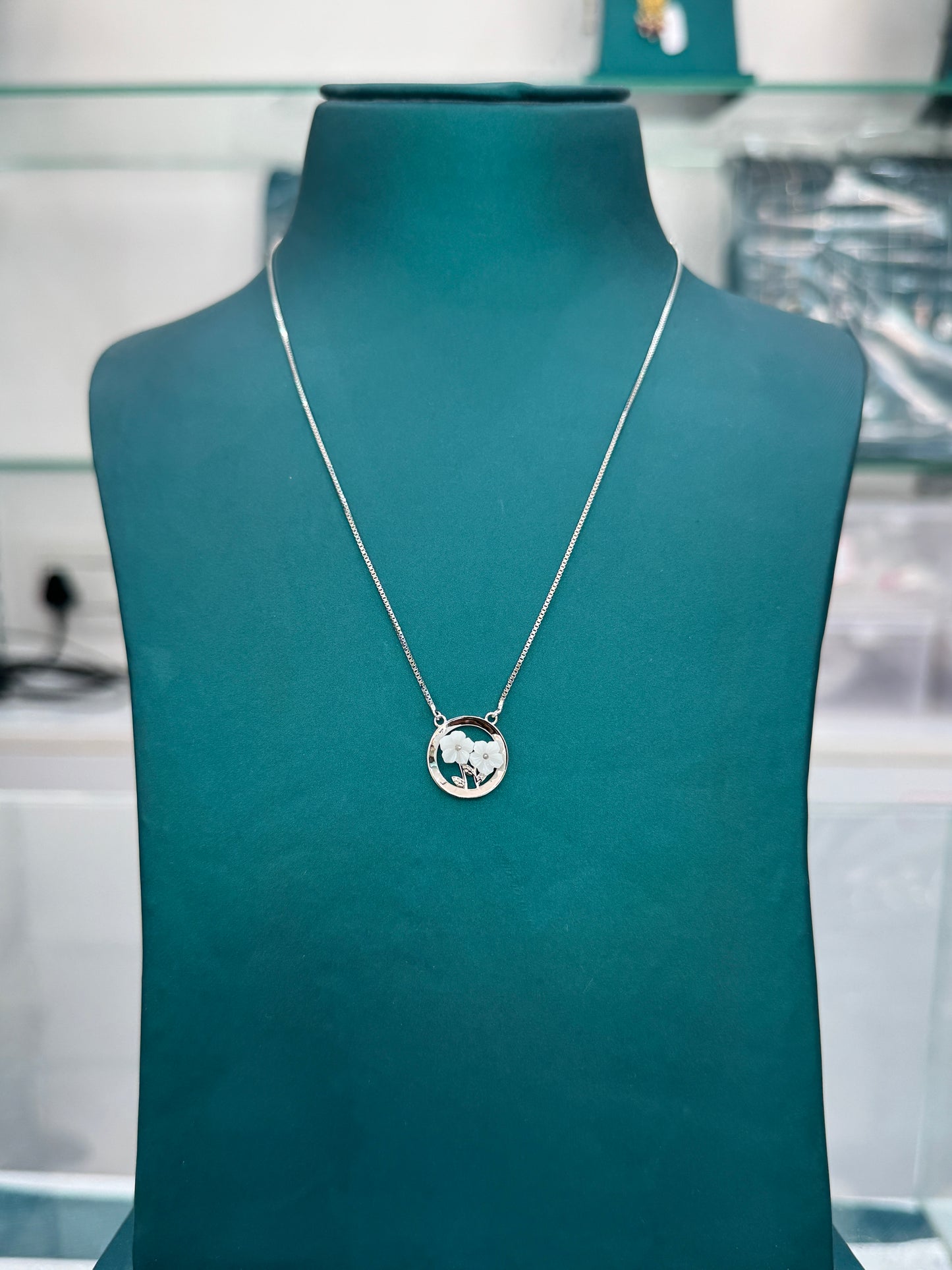 Floral Circle Necklace