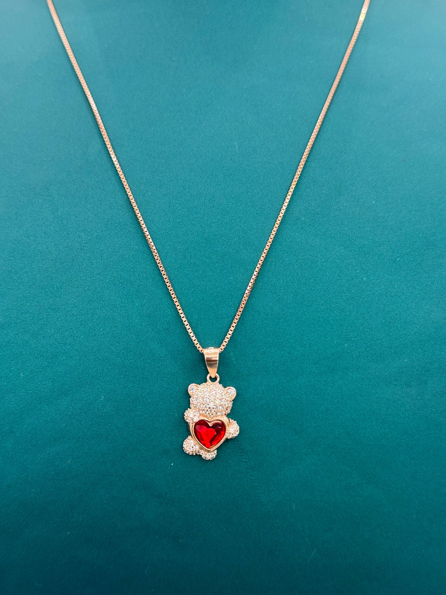 Teddy Bear Pendant Necklace