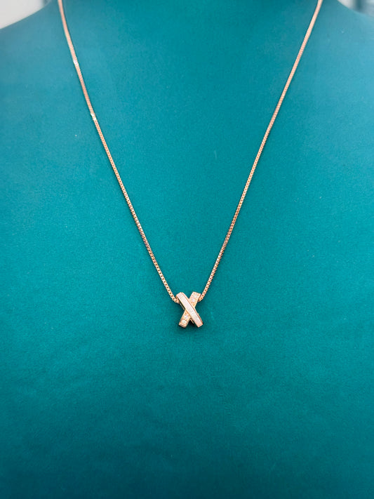Elegant X-Shaped Necklace