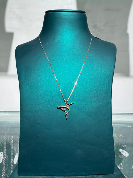 Hummingbird Pendant Chain -925 Sterling Silver