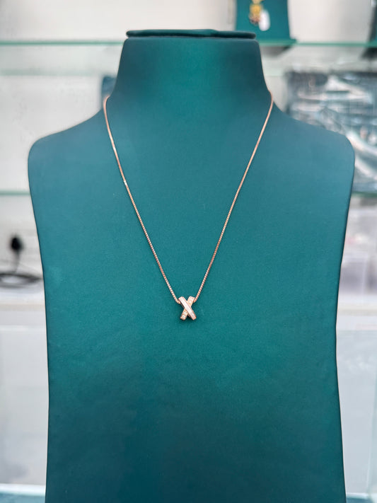 Elegant X-Shaped Necklace