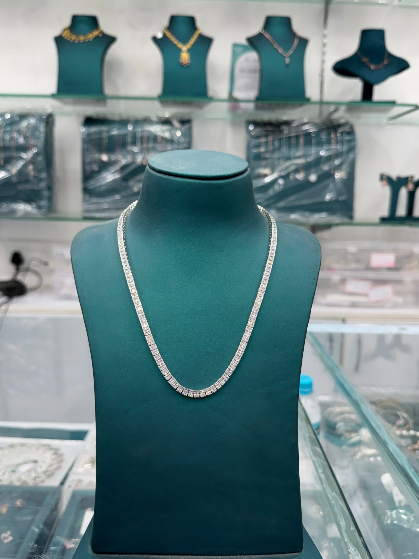 Tennis Necklace - 925 Sterling Silver