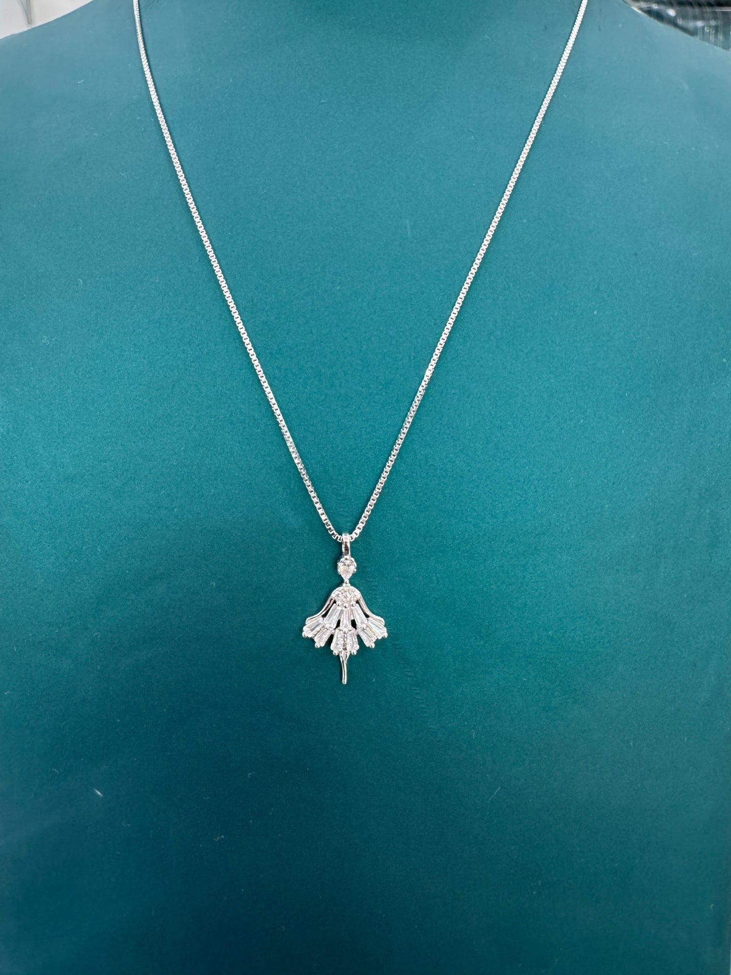 Ballerina Pendant Chain - 925 Sterling Silver