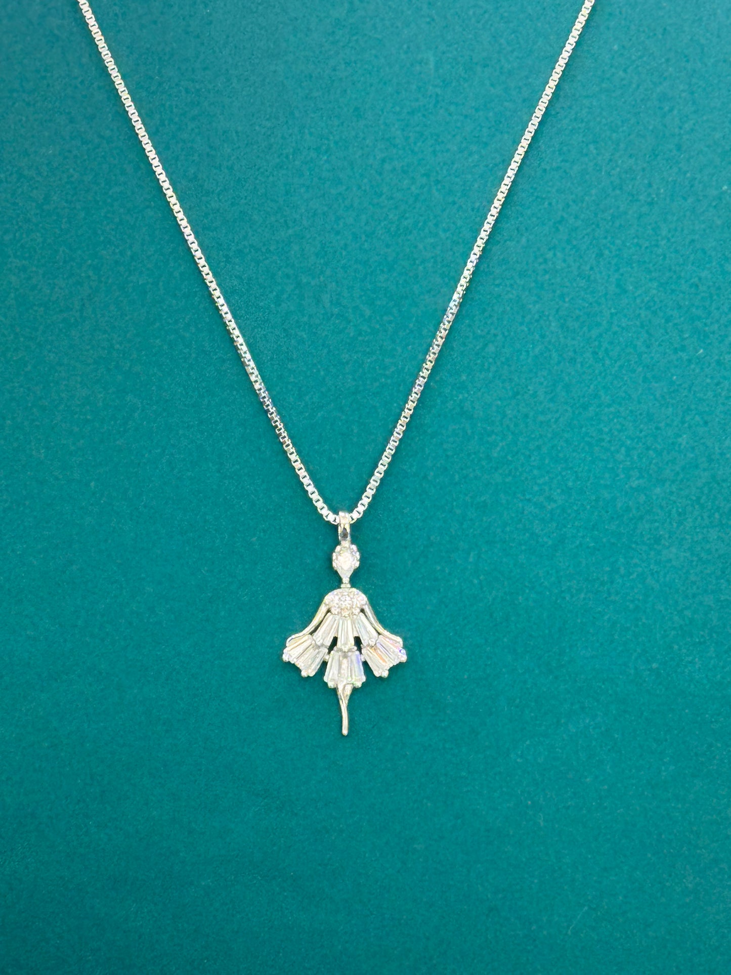 Ballerina Pendant Chain - 925 Sterling Silver