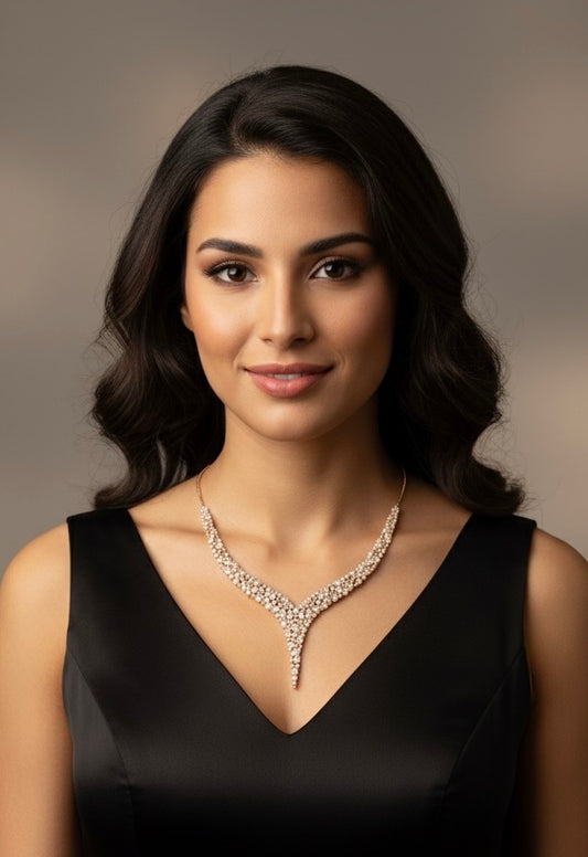 Elegant v Necklace Set